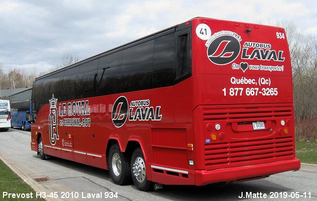 BUS/AUTOBUS: Prevost H3-45 2010 Laval