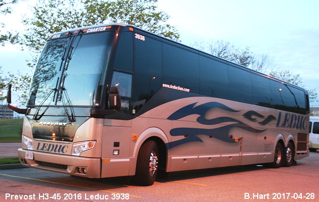 BUS/AUTOBUS: Prevost H3-45 2016 Leduc