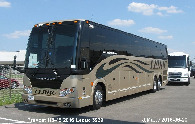 BUS/AUTOBUS: Prevost H3-45 2016 Leduc