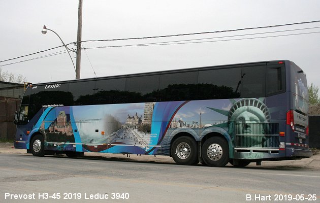 BUS/AUTOBUS: Prevost H3-45 2019 Leduc