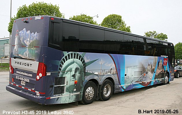 BUS/AUTOBUS: Prevost H3-45 2019 Leduc