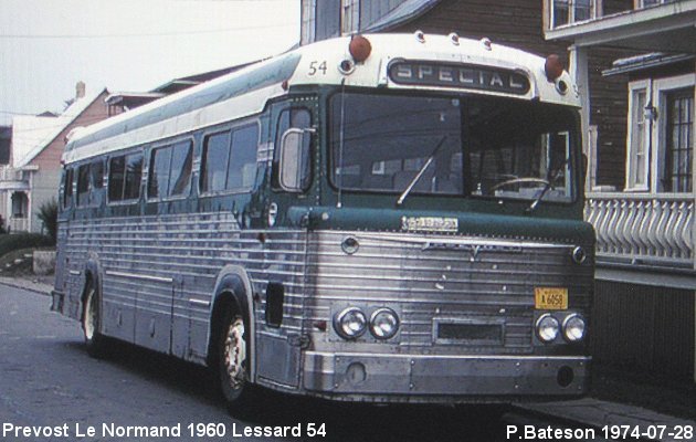 BUS/AUTOBUS: Prevost Le Normand 1960 Lessard