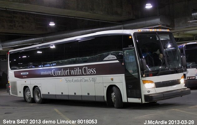 BUS/AUTOBUS: Setra S407 2013 Limocar