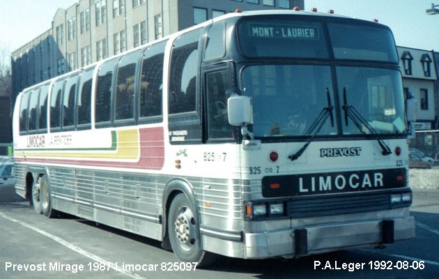 BUS/AUTOBUS: Prevost Mirage 1987 Limocar