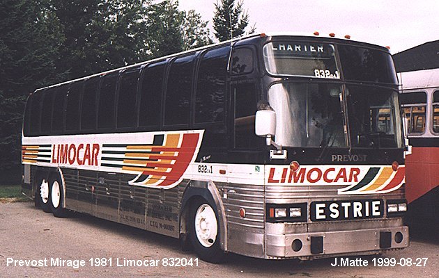 BUS/AUTOBUS: Prevost Le Mirage 1981 Limocar Estrie