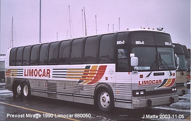 BUS/AUTOBUS: Prevost Mirage 1990 Limocar