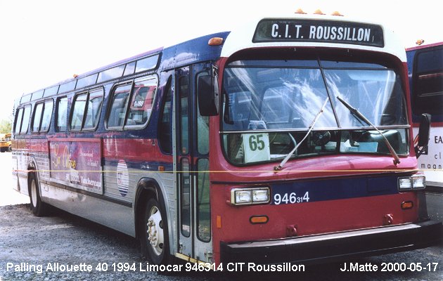 BUS/AUTOBUS: Palling Allouette 40 1994 Limocar