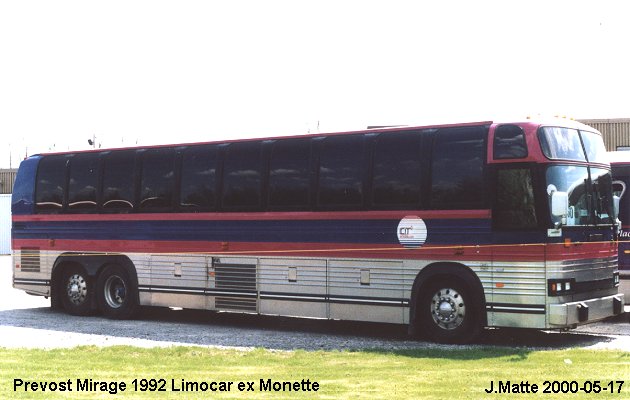 BUS/AUTOBUS: Prevost Mirage 1992 Limocar