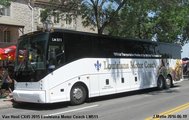 BUS/AUTOBUS: Van Hool CX-45 2015 Louisiana