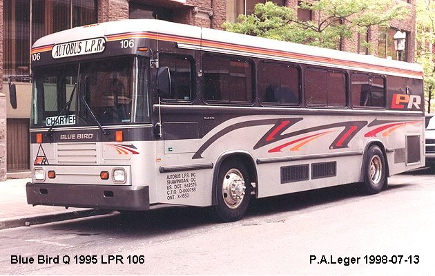 BUS/AUTOBUS: Blue Bird Q Type 1995 L.P.R.