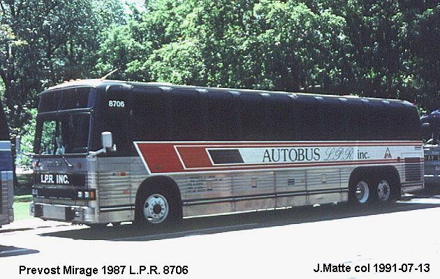 BUS/AUTOBUS: Prevost Le Mirage 1987 LPR