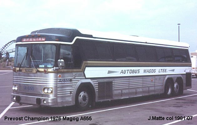 BUS/AUTOBUS: Prevost Champion 1976 Magog