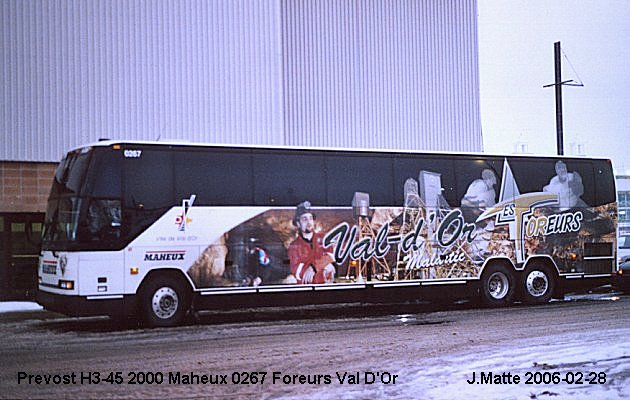 BUS/AUTOBUS: Prevost H3-45 2002 Maheux