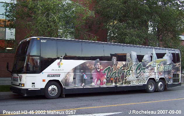 BUS/AUTOBUS: Prevost H3-45 2002 Maheux