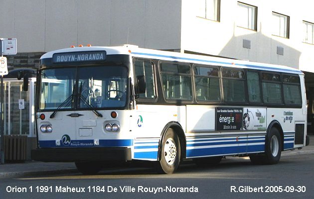 BUS/AUTOBUS: Orion I 1991 Maheux