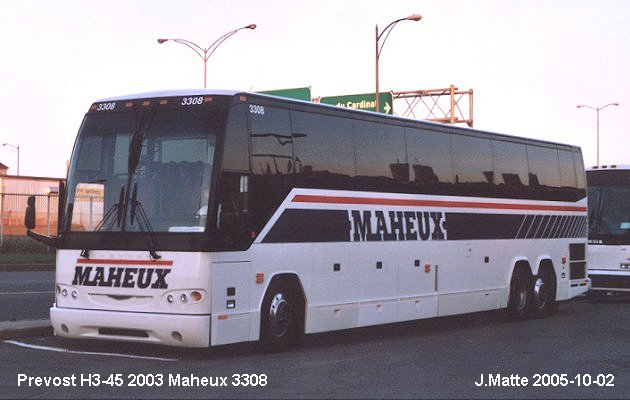 BUS/AUTOBUS: Prevost H3-45 2003 Maheux