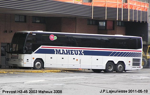 BUS/AUTOBUS: Prevost H3-45 2003 Maheux