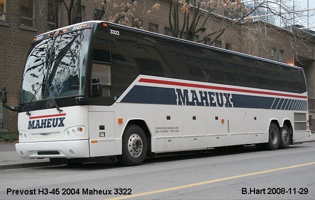 BUS/AUTOBUS: Prevost H3-45 2004 Maheux