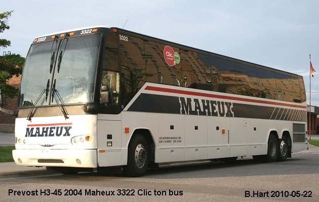 BUS/AUTOBUS: Prevost H3-45 2004 Maheux