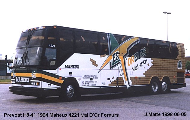 BUS/AUTOBUS: Prevost H3-41 1994 Maheux