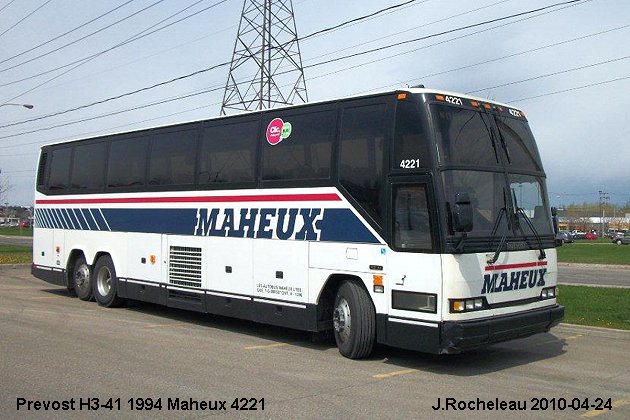 BUS/AUTOBUS: Prevost H3-41 1994 Maheux