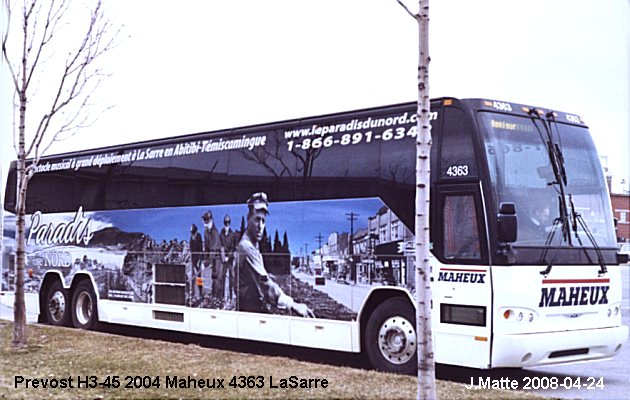 BUS/AUTOBUS: Prevost H3-45 2004 Maheux