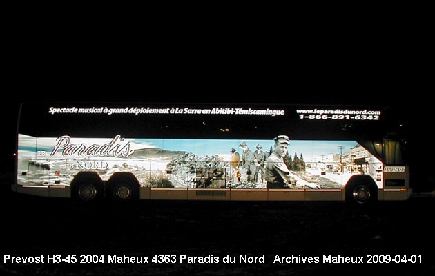 BUS/AUTOBUS: Prevost H3-45 2004 Maheux