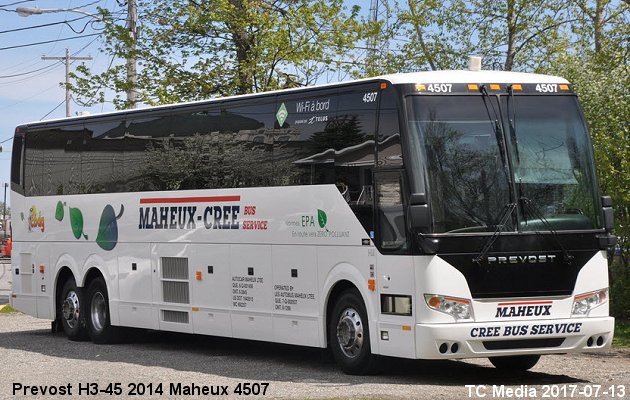 BUS/AUTOBUS: Prevost H3-45 2014 Maheux