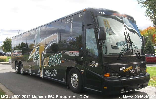 BUS/AUTOBUS: MCI J4500 2012 Maheux