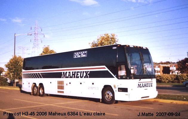 BUS/AUTOBUS: Prevost H3-45 2006 Maheux