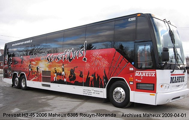 BUS/AUTOBUS: Prevost H3-45 2006 Maheux