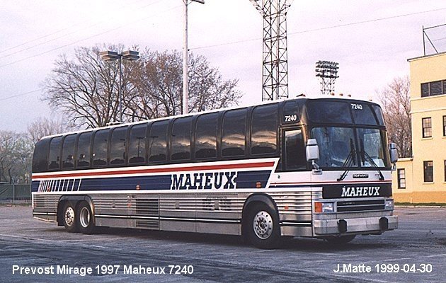 BUS/AUTOBUS: Prevost Mirage 1997 Maheux