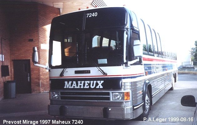 BUS/AUTOBUS: Prevost Mirage 1997 Maheux