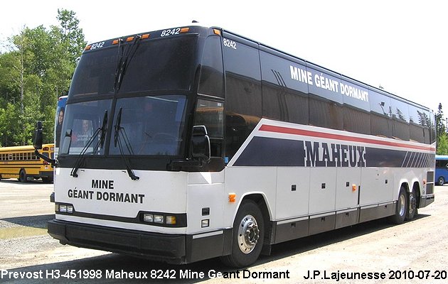 BUS/AUTOBUS: Prevost H3-45 1998 Maheux