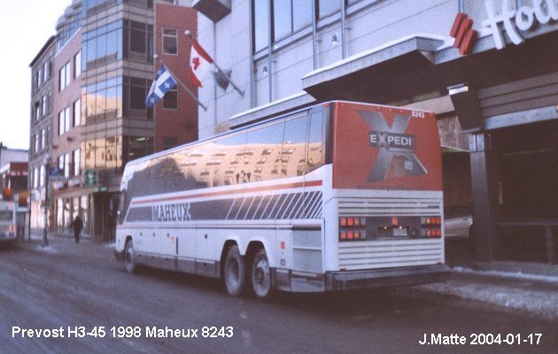 BUS/AUTOBUS: Prevost H3-45 1998 Maheux