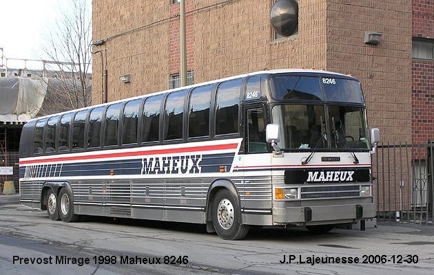 BUS/AUTOBUS: Prevost Mirage 1998 Maheux