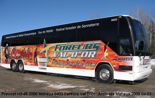 BUS/AUTOBUS: Prevost H3-45 2006 Maheux