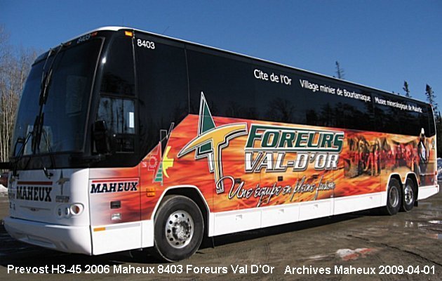 BUS/AUTOBUS: Prevost H3-45 2006 Maheux