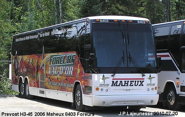 BUS/AUTOBUS: Prevost H3-45 2006 Maheux