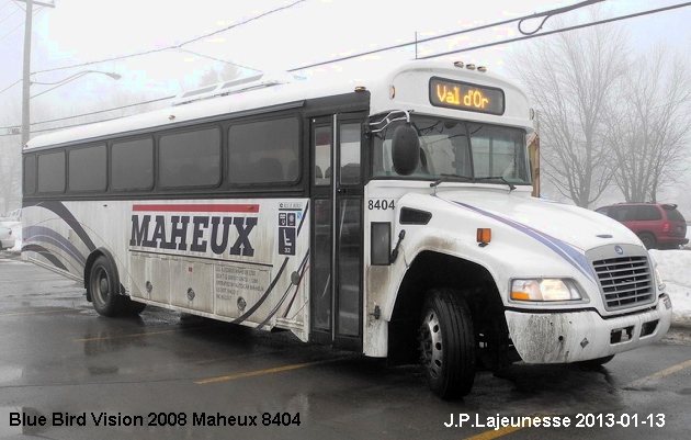 BUS/AUTOBUS: Blue Bird Vision 2008 Maheux