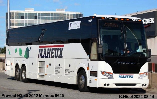 BUS/AUTOBUS: Prevost H3-45 2012 Maheux