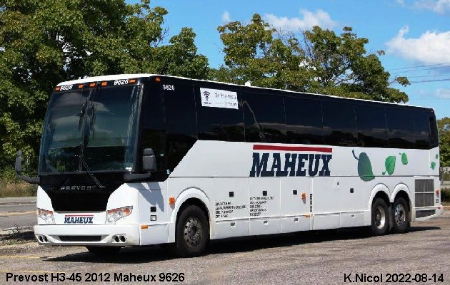 BUS/AUTOBUS: Prevost H3-45 2012 Maheux