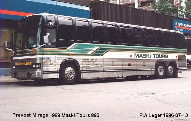 BUS/AUTOBUS: Prevost Mirage 1989 Maskitours