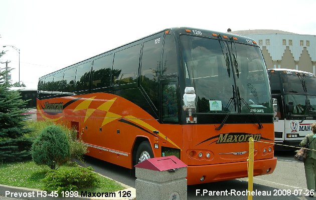 BUS/AUTOBUS: Prevost H3-45 1998 Maxoram