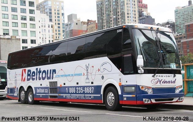 BUS/AUTOBUS: Prevost H3-45 2019 Menard