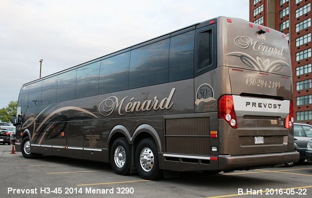 BUS/AUTOBUS: Prevost H3-45 2014 Menard