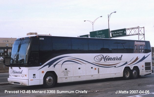 BUS/AUTOBUS: Prevost H3-45 2003 Menard