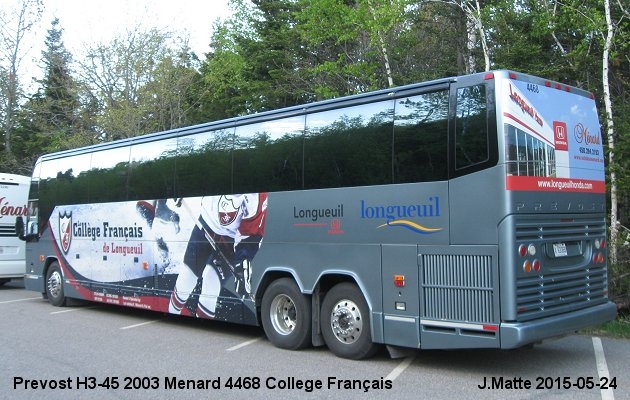 BUS/AUTOBUS: Prevost H3-45 2003 Menard