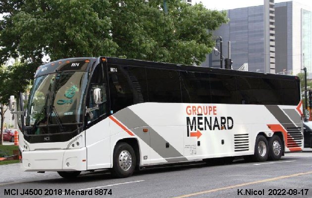 BUS/AUTOBUS: MCI J4500 2018 Menard