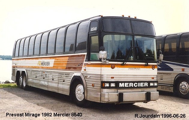 BUS/AUTOBUS: Prevost Mirage 1982 Mercier